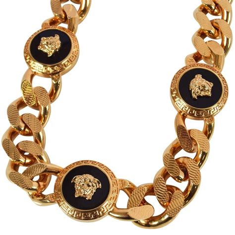 versace necklace chain free shipping|versace gold necklace for men.